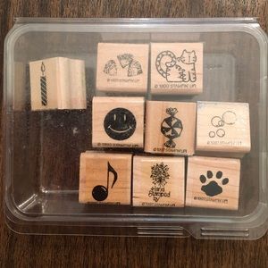 STAMPIN’ UP! Itty Bitties lot of 9 stamps 1997